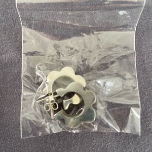 Silver hoop earrings